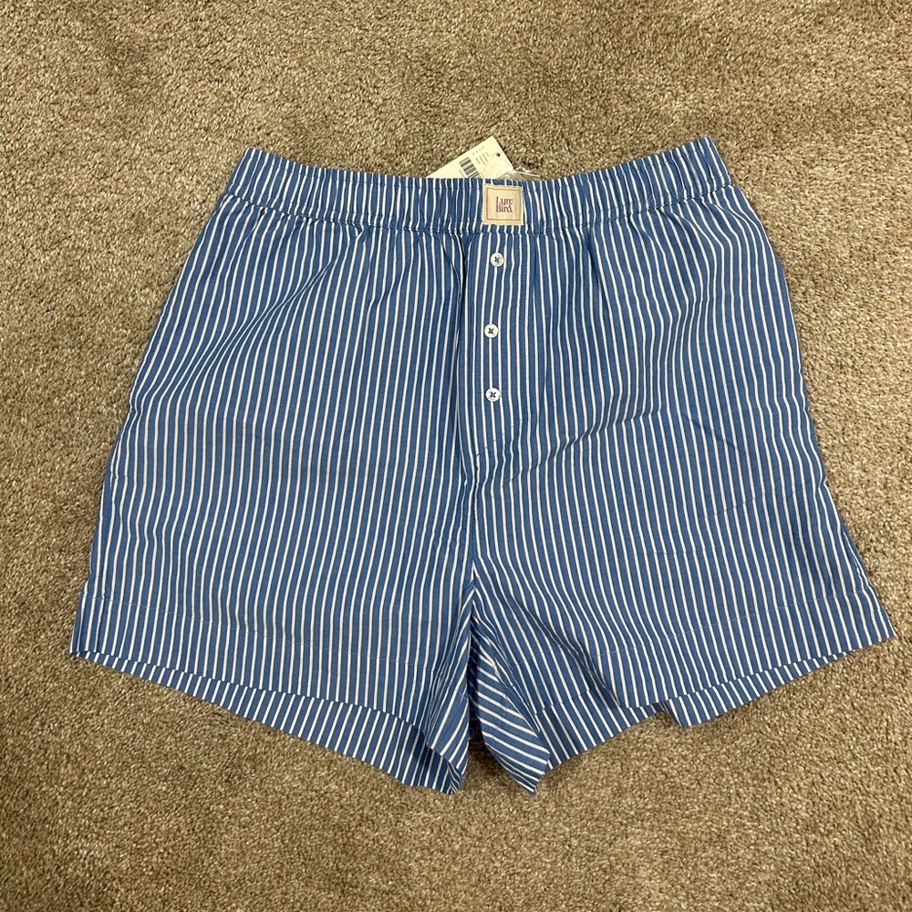 Anthropologie Blue Striped Women's Shorts